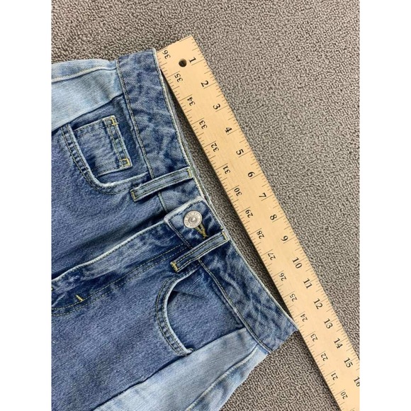 BDG Urban Outfitters Jeans Women 25 Blue‎ Wide Leg Two Tone High Rise Zip Fly - Picture 4 of 11